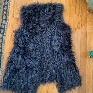 ZARA fur vest